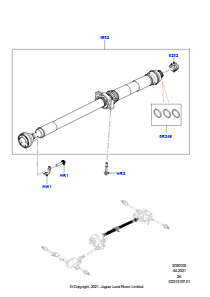 05AA Gelenkwelle - Hinterachsantrieb L460 NEW RANGE ROVER 2022 > (L460),4.4L V8 Turbo Petrol(NC11)
