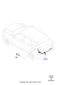 15AL Kabelstrang - Karosserie u. Heck L551 NEW RANGE ROVER EVOQUE 2019 > (L551),Gebaut in Brasilien