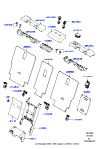 25AA Rücksitzlehne L460 NEW RANGE ROVER 2022 > (L460),Get. elek. umklappb. Rücksitz 60/40