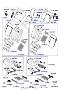 35AC Rücksitzpolst./Verkleidungen&Heiz. L460 NEW RANGE ROVER 2022 > (L460),40/20/40 Rücksitz mit Super-Schrägstellung
