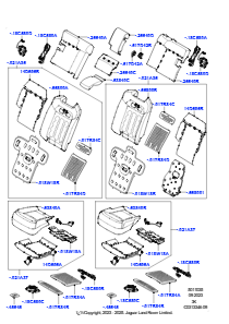 35AC Rücksitzpolst./Verkleidungen&Heiz. L460 NEW RANGE ROVER 2022 > (L460),40/20/40 Rücksitz mit Super-Schrägstellung