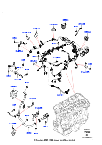 01AC Motorkabelbaum L460 NEW RANGE ROVER 2022 > (L460),3,0 l AJ20P6 Benzin High