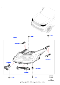 05 Scheinwerfer/Blinkleuchten vorn L460 NEW RANGE ROVER 2022 > (L460)