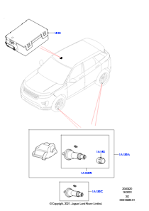 20AC Reifendrucküberwachung L551 NEW RANGE ROVER EVOQUE 2019 > (L551),Werk Halewood