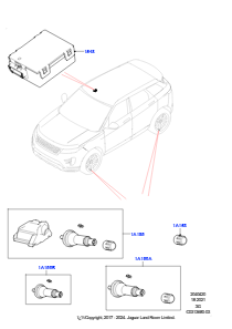 20AC Reifendrucküberwachung L551 NEW RANGE ROVER EVOQUE 2019 > (L551),Werk Halewood
