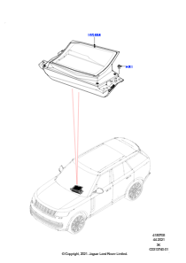 05 Projektionsdisplaymodul L460 NEW RANGE ROVER 2022 > (L460),Display - Dachhimmel