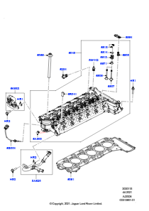 15AC Zylinderkopf L460 NEW RANGE ROVER 2022 > (L460),3,0 l AJ20D6 Diesel High