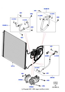 10AC Kondensator/Kompr. - Klimaanl. L460 NEW RANGE ROVER 2022 > (L460),3,0 l AJ20P6 Benzin High
