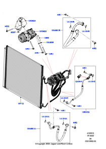 10AD Kondensator/Kompr. - Klimaanl. L460 NEW RANGE ROVER 2022 > (L460),4.4L V8 Turbo Petrol(NC11)