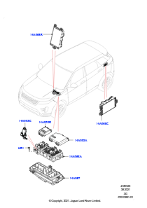 20AF Sicherungen, Halter & Überlastsch. L551 NEW RANGE ROVER EVOQUE 2019 > (L551),Gebaut in Brasilien