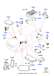 05AG Module u. Sensoren - Fahrzeug L551 NEW RANGE ROVER EVOQUE 2019 > (L551),Gebaut in Brasilien