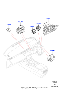 10AR Schalter L551 NEW RANGE ROVER EVOQUE 2019 > (L551),Gebaut in Brasilien