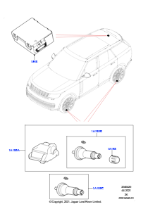 20 Reifendrucküberwachung L460 NEW RANGE ROVER 2022 > (L460),Mit Reifendrucksensoren