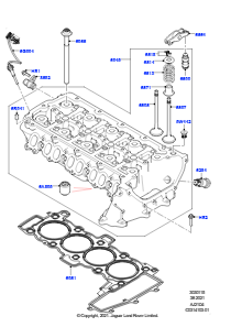 15AC Zylinderkopf L551 NEW RANGE ROVER EVOQUE 2019 > (L551),Gebaut in Brasilien