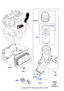 10AJ Ölkühler/Ölfilter L551 NEW RANGE ROVER EVOQUE 2019 > (L551),Gebaut in Brasilien