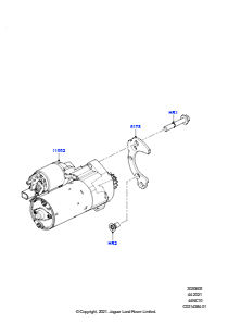 05 Anlasser L461 NEW RANGE ROVER SPORT 2023 > (L461),4,4 V8-Turbobenziner (NC10)
