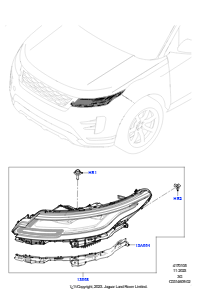 05AC Scheinwerfer/Blinkleuchten vorn L551 NEW RANGE ROVER EVOQUE 2019 > (L551),Gebaut in Brasilien