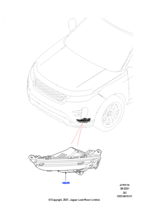 10AC Nebelscheinwerfer L551 NEW RANGE ROVER EVOQUE 2019 > (L551),Gebaut in Brasilien