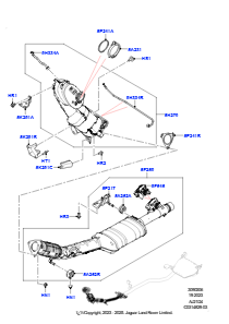 06AF Auspuffanlage vorn L551 NEW RANGE ROVER EVOQUE 2019 > (L551),Gebaut in Brasilien