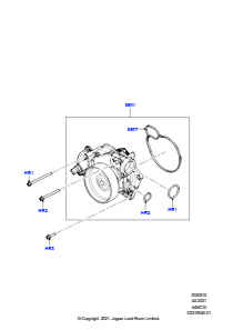 10AA Wasserpumpe L460 NEW RANGE ROVER 2022 > (L460),4,4 V8-Turbobenziner (NC10)