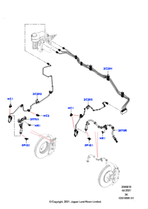 15AB Bremsleitungen vorn L460 NEW RANGE ROVER 2022 > (L460),Rechtslenker