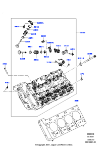 15AA Zylinderkopf L460 NEW RANGE ROVER 2022 > (L460),4,4 V8-Turbobenziner (NC10)