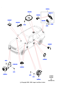 05AA Lautsprecher L460 NEW RANGE ROVER 2022 > (L460),Audiosystem gehob. Ausstatt. 600 W