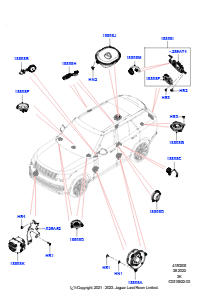 05AB Lautsprecher L460 NEW RANGE ROVER 2022 > (L460),Meridian 3D-Surround-Soundsystem