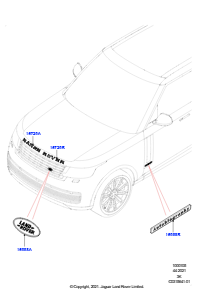 05AA Schriftzüge L460 NEW RANGE ROVER 2022 > (L460)