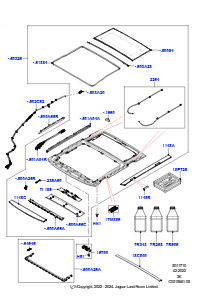 10AA Schiebedachmech. u. -betätigung L460 NEW RANGE ROVER 2022 > (L460),Dachverst.-Pano. elek.Bet. / Öffnen