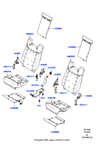 35AE Rücksitzpolst./Verkleidungen&Heiz. L460 NEW RANGE ROVER 2022 > (L460),Mit el. umklpp. Sitz - 3. Sitzreihe