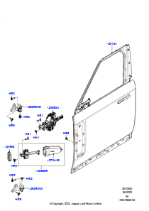 05AA Türen v., Scharniere u. Dicht. L460 NEW RANGE ROVER 2022 > (L460)