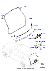 15AB Tür - Gepäckraum L460 NEW RANGE ROVER 2022 > (L460)