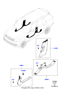 25AB Seitenverkleidung L460 NEW RANGE ROVER 2022 > (L460)