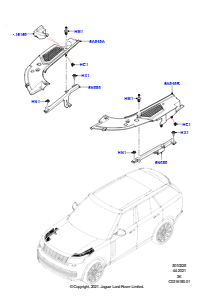 25 Motorraum - Abdeckungen L460 NEW RANGE ROVER 2022 > (L460)