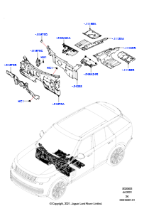 05AB Motorabdeckung vorn L460 NEW RANGE ROVER 2022 > (L460)