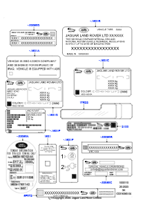 10AB Etiketten L460 NEW RANGE ROVER 2022 > (L460)