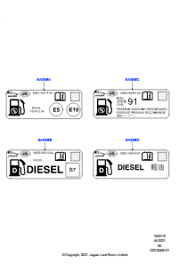 10AE Etiketten L460 NEW RANGE ROVER 2022 > (L460)