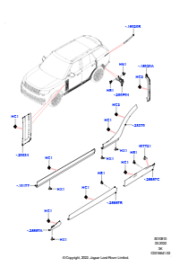 10AA Zierleisten L460 NEW RANGE ROVER 2022 > (L460)