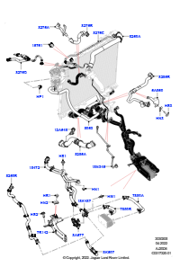 05AL Leitungen u. Schläuche - Kühlsystem L462 DISCOVERY 5 2017 > (L462),Ohne Motorkühlsystem