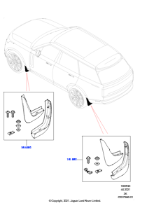 40 Schmutzfänger - vorn und hinten L460 NEW RANGE ROVER 2022 > (L460)