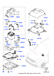 05 Batterie u. Befestigungsteile L460 NEW RANGE ROVER 2022 > (L460),Für bleifreien Kraftstoff