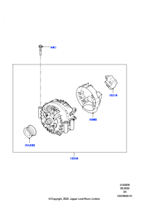 05AC Generator u. Befestigungen L460 NEW RANGE ROVER 2022 > (L460),4,4 V8-Turbobenziner (NC10)