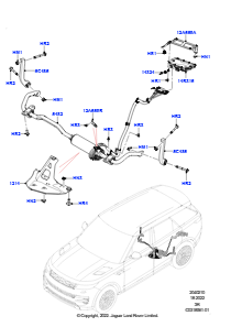 10AC Querträger u. Stabilisator hinten L461 NEW RANGE ROVER SPORT 2023 > (L461),Dynamische Luftfederung mit ARC