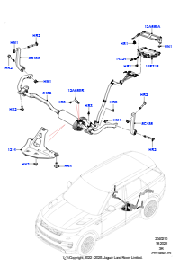10AC Querträger u. Stabilisator hinten L461 NEW RANGE ROVER SPORT 2023 > (L461),Dynamische Luftfederung mit ARC