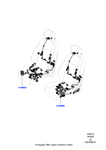 14AL Kabelstrang - Sitz L550 DISCOVERY SPORT 2015 > (L550),Werk Halewood