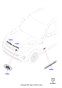05AA Schriftzüge L461 NEW RANGE ROVER SPORT 2023 > (L461)