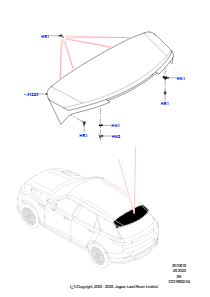 15 Spoiler und zugehörige Teile L461 NEW RANGE ROVER SPORT 2023 > (L461)
