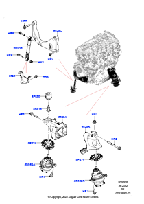 05AA Motoraufhängung L461 NEW RANGE ROVER SPORT 2023 > (L461),3,0 l AJ20D6 Diesel High