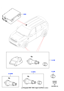 20D Reifendrucküberwachung L550 DISCOVERY SPORT 2015 > (L550),Hergestellt in Werk Changsu (China)